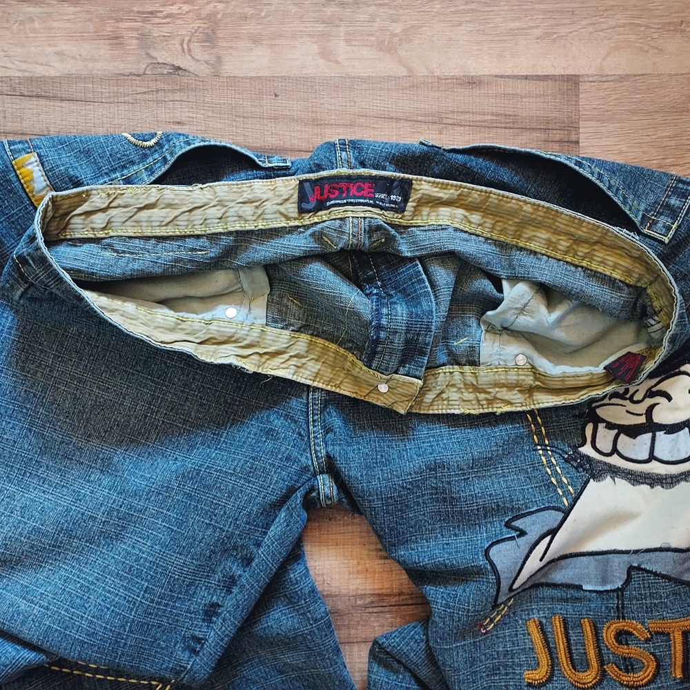 Vintage Justice Men's Blue Jeans Sz 44 - Picture 5 of 10